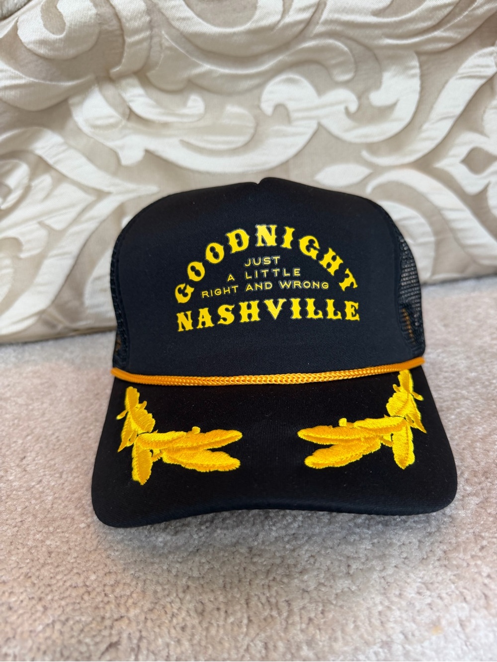 Jelly Roll Beautifully Broken Tour 2024 Goodnight Nashville Captains Trucker Hat